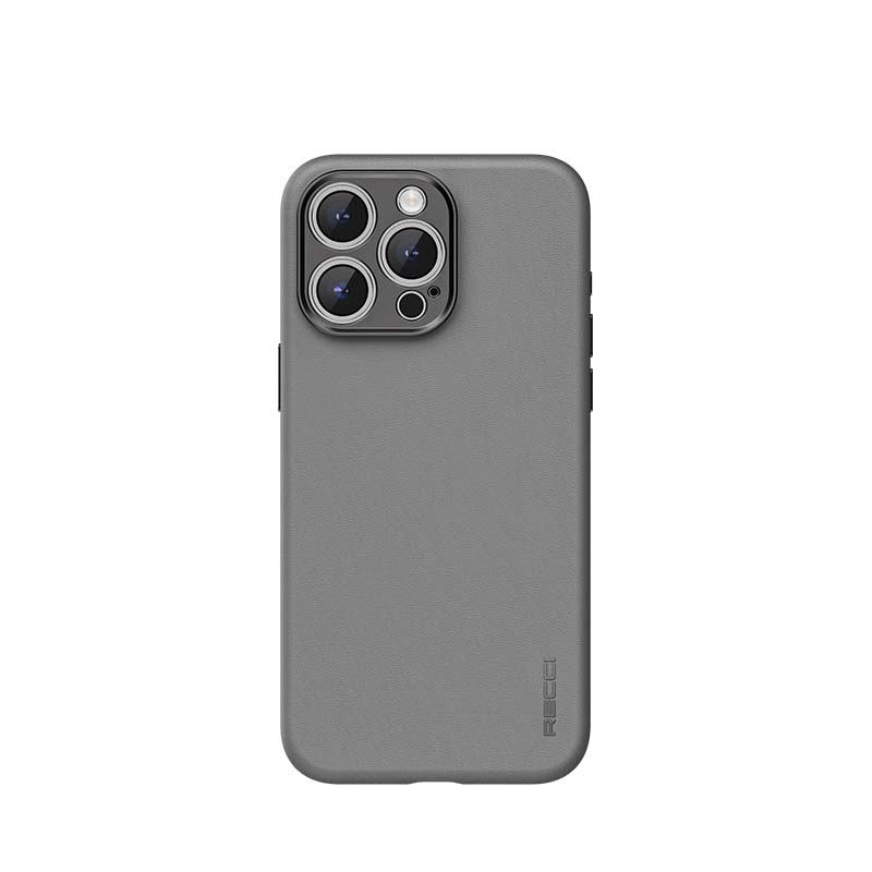 Apple iPhone 15 Pro Kılıf Recci M-safe Şarj Özellikli Kamera Korumalı Explore Serisi Kapak Gri
