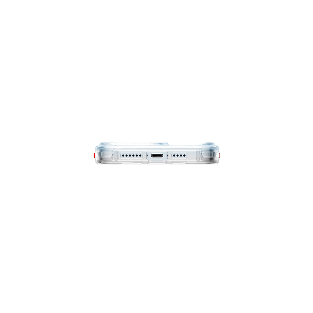 Apple iPhone 15 Kılıf SkinArma Şeffaf Airbag Tasarımlı M-safe Şarj Özellikli Saido Kapak Renksiz