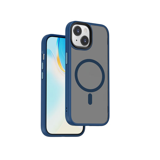 Apple iPhone 15 Kılıf Wiwu FGG-011 M-safe Şarj Özellikli Kamera Korumalı Kapak Mor