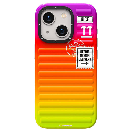 Apple iPhone 15 Kılıf YoungKit The Secret Color Serisi Kapak Turuncu