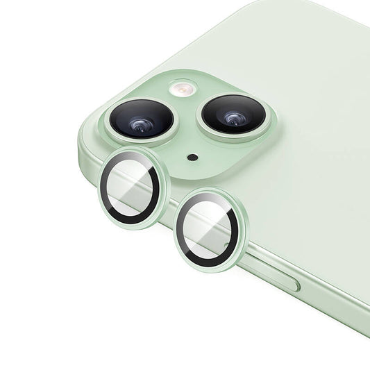 Apple iPhone 15 Plus Benks King Kong Corning Kamera Lens Koruyucu Yeşil