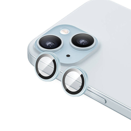 Apple iPhone 15 Plus Benks King Kong Corning Kamera Lens Koruyucu Mavi