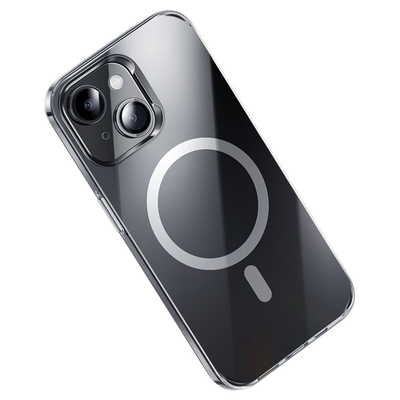 Apple iPhone 15 Plus Kılıf M-safe Şarj Özellikli Benks Crystal Serisi Şeffaf Kapak Renksiz