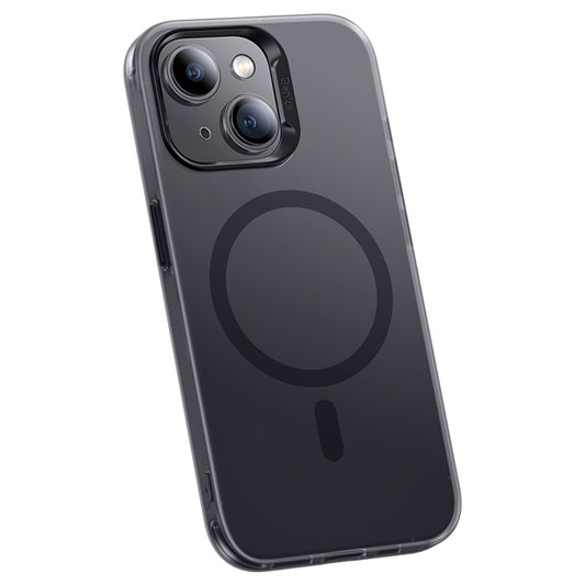 Apple iPhone 15 Plus Kılıf M-safe Şarj Özellikli Benks Lucid Armor Kapak Siyah