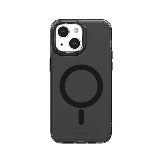 Apple iPhone 15 Plus Kılıf M-safe Şarj Özellikli Saydam Arka Yüzey Recci Crystal Color Serisi Kapak Mavi