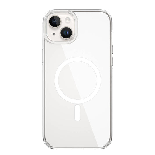 Apple iPhone 15 Plus Kılıf Wiwu BC-022 M-safe Şarj Özellikli Şeffaf Transparan Kapak Renksiz