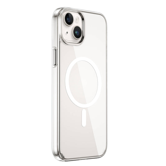 Apple iPhone 15 Plus Kılıf Wiwu FYY-014 M-safe Şarj Özellikli Şeffaf Kapak Renksiz