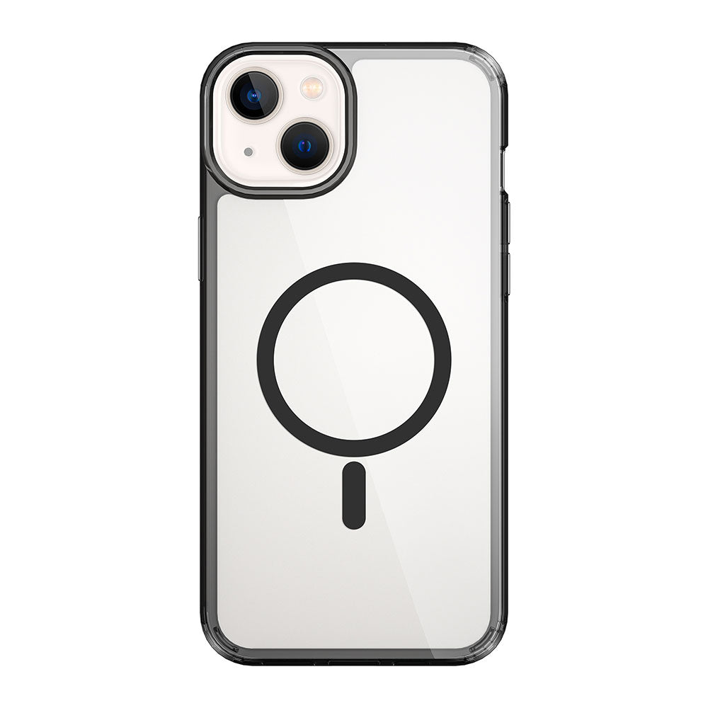 Apple iPhone 15 Plus Kılıf Wiwu MCC-101 Magnetic Crystal Sert PC Kapak Renksiz