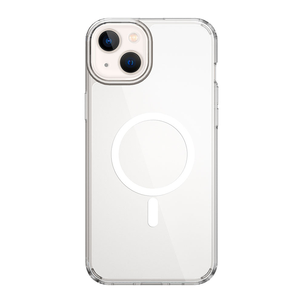 Apple iPhone 15 Plus Kılıf Wiwu MCC-101 Magnetic Crystal Sert PC Kapak Renksiz
