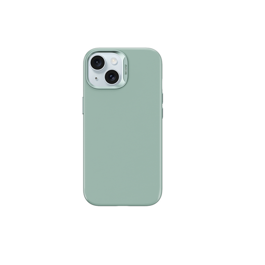 Apple iPhone 15 Plus Kılıf Wiwu SP-019 M-safe Şarj Özellikli Vegan Leather Deri Kapak Siyah