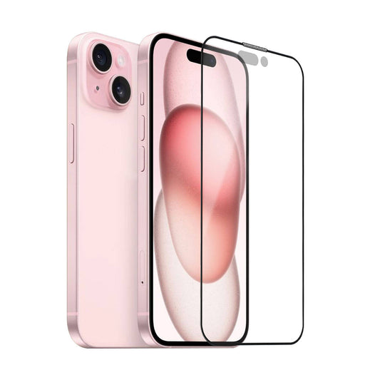 Apple iPhone 15 Plus Wiwu iVista Screen Matte Ultra Güçlü Temperli Mat Ekran Koruyucu Siyah
