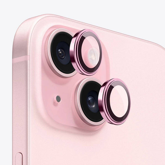 Apple iPhone 15 Plus Wiwu Lens Guard Metal Kamera Lens Koruyucu Yeşil