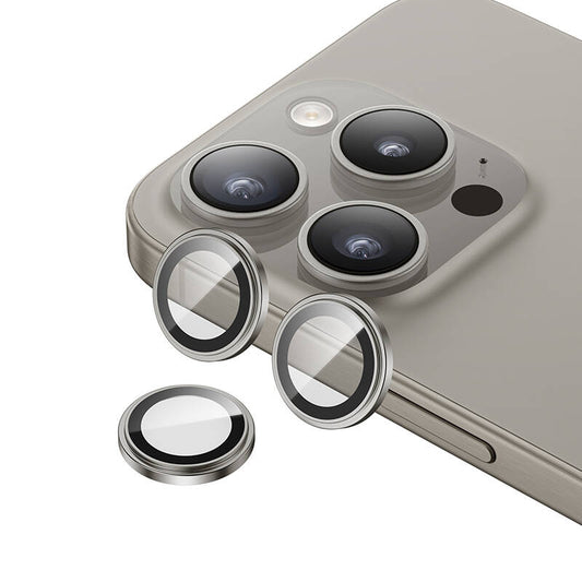 Apple iPhone 15 Pro Benks King Kong Corning Kamera Lens Koruyucu Titanyum