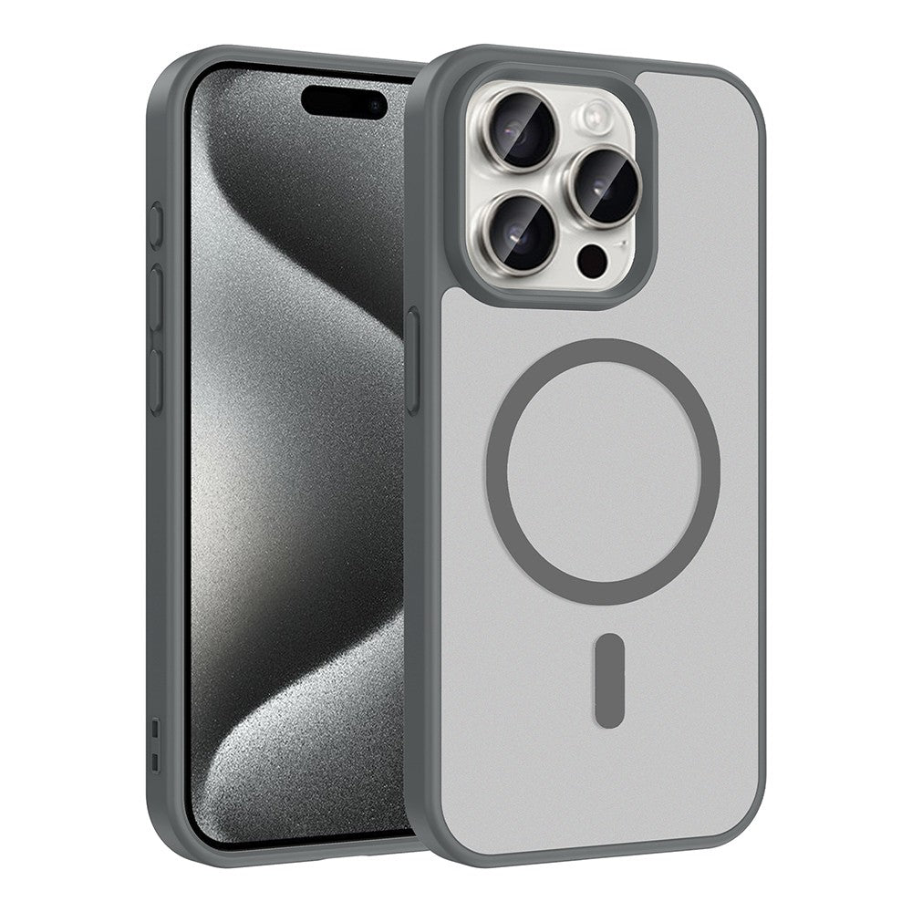 Apple iPhone 15 Pro Kılıf M-safe Şarj Özellikli Zore Babet Kapak