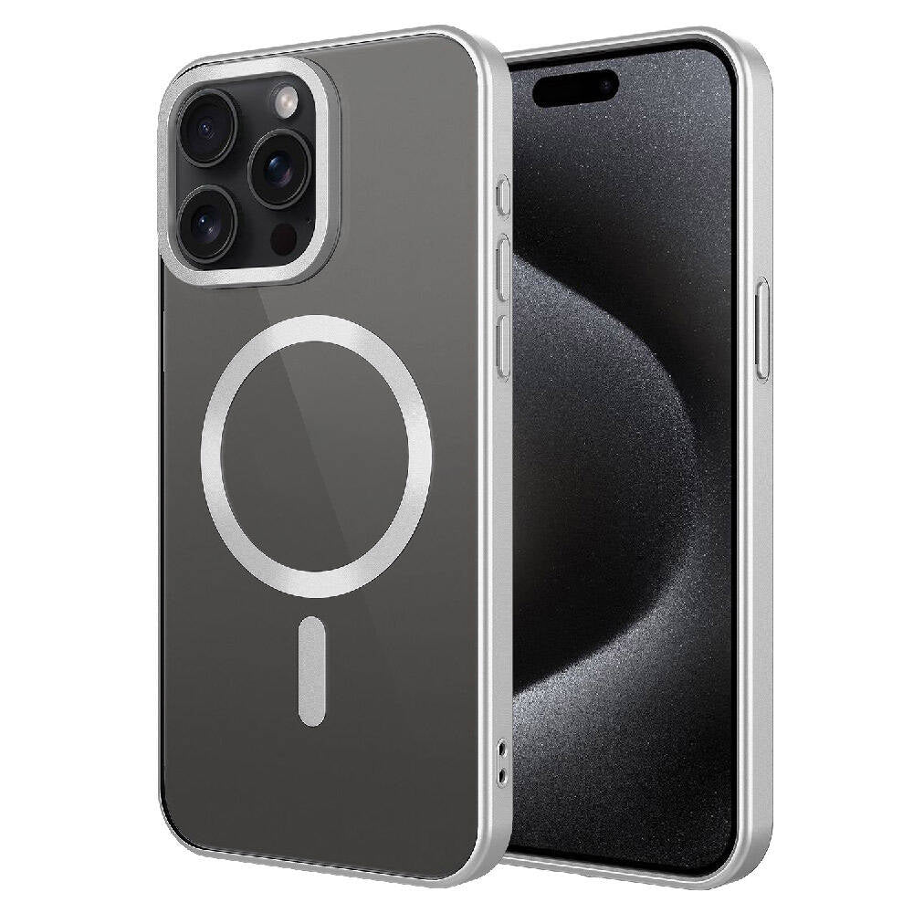 Apple iPhone 15 Pro Kılıf Mat Tasarımlı M-safe Wireless Şarj Özellikli Zore Mat Setro Kapak