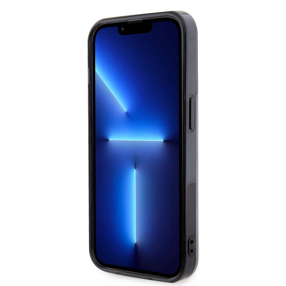 Apple iPhone 15 Pro Kılıf Mercedes Benz Orjinal Lisanslı M-safe Şarj Özellikli Çift Katmanlı Paralel Çizgi Desenli Kapak Beyaz