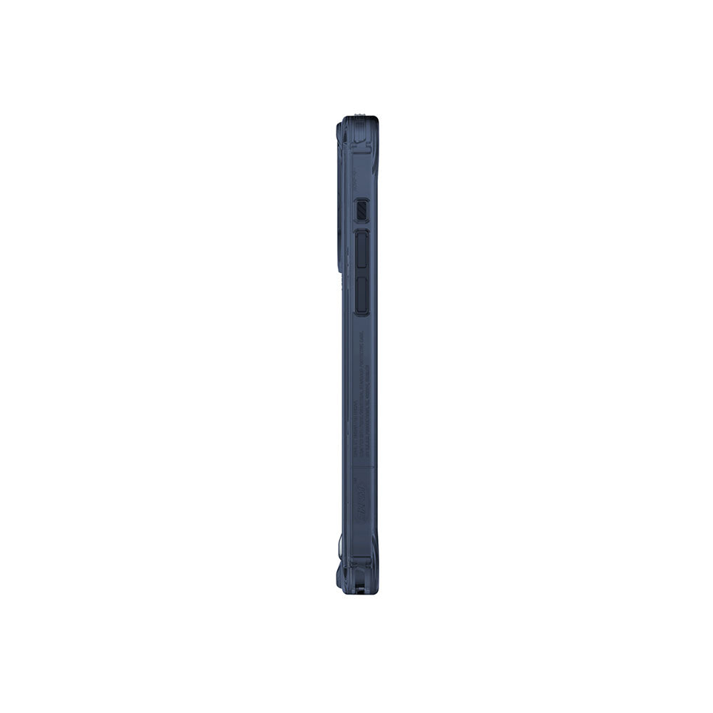 Apple iPhone 15 Pro Kılıf SkinArma Şeffaf Airbag Tasarımlı M-safe Şarj Özellikli Saido Kapak Siyah