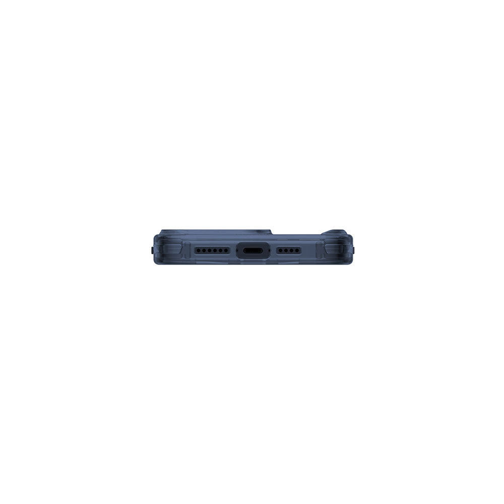 Apple iPhone 15 Pro Kılıf SkinArma Şeffaf Airbag Tasarımlı M-safe Şarj Özellikli Saido Kapak Siyah