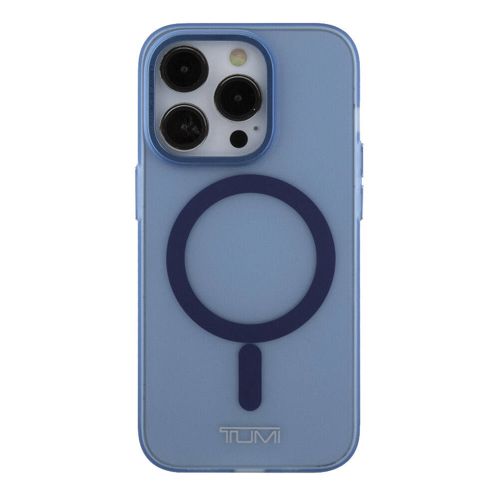 Apple iPhone 15 Pro Kılıf TUMI Orjinal Lisanslı M-safe Şarj Özellikli Buzlu Mat Kapak Olive