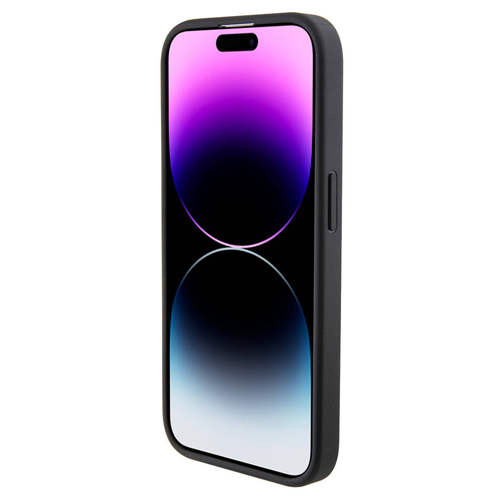 Apple iPhone 15 Pro Kılıf U.S. Polo Assn. Orjinal Lisanslı Deri Şeritli Logo Dizayn Kapak Lacivert