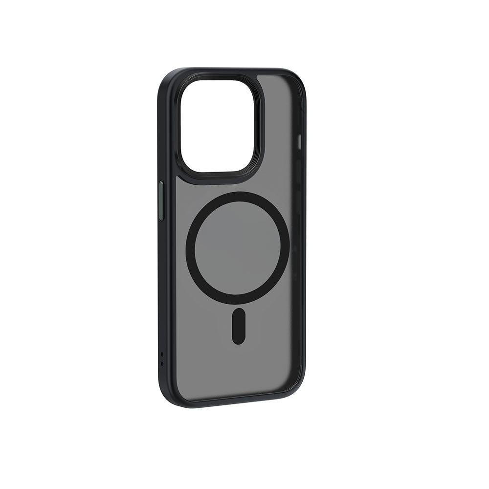 Apple iPhone 15 Pro Kılıf Wiwu FGG-011 M-safe Şarj Özellikli Kamera Korumalı Kapak Mavi