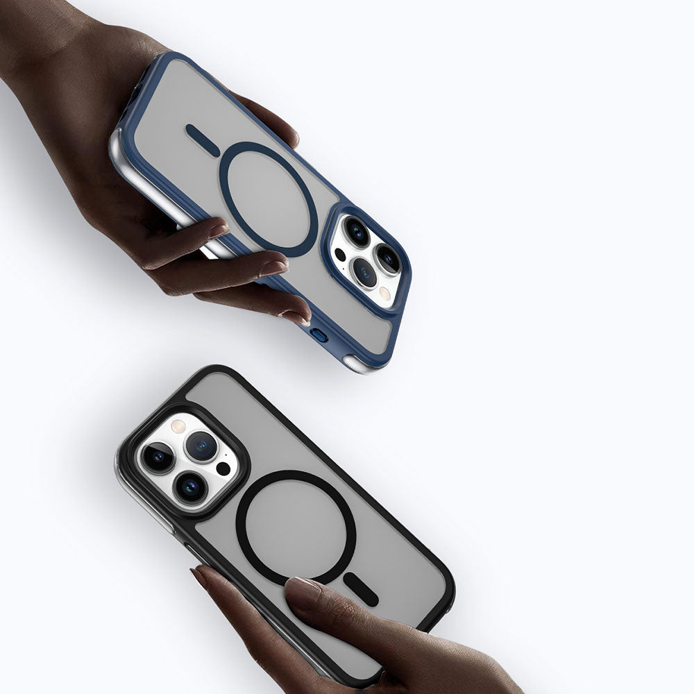 Apple iPhone 15 Pro Kılıf Wiwu ZKK-012 M-safe Şarj Özellikli Air Cushion Kapak Yeşil
