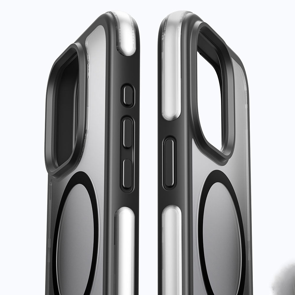 Apple iPhone 15 Pro Kılıf Wiwu ZKK-012 M-safe Şarj Özellikli Air Cushion Kapak Mavi