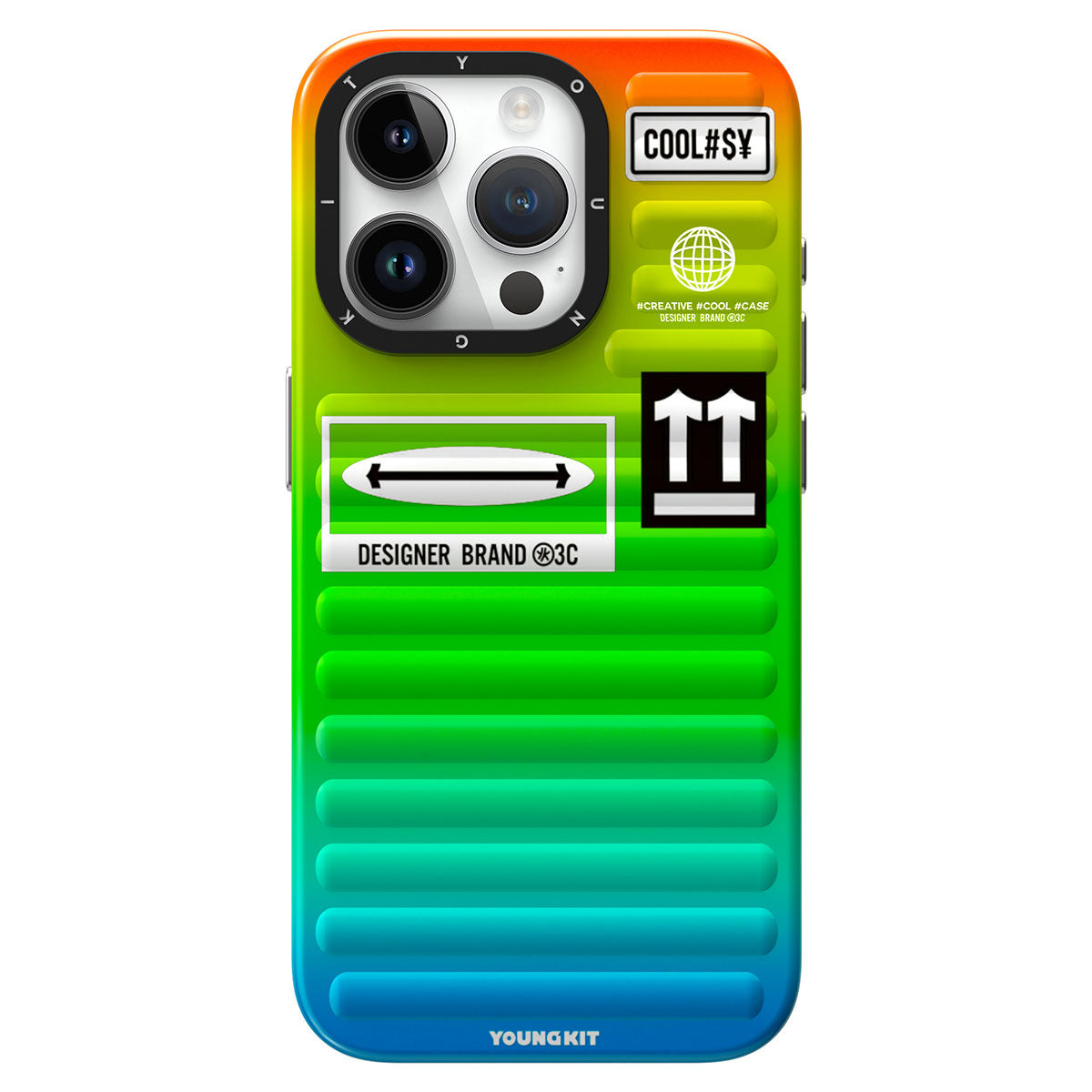 Apple iPhone 15 Pro Kılıf YoungKit The Secret Color Serisi Kapak Mor