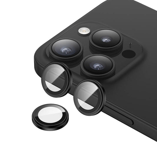 Apple iPhone 15 Pro Max Benks King Kong Corning Kamera Lens Koruyucu Siyah