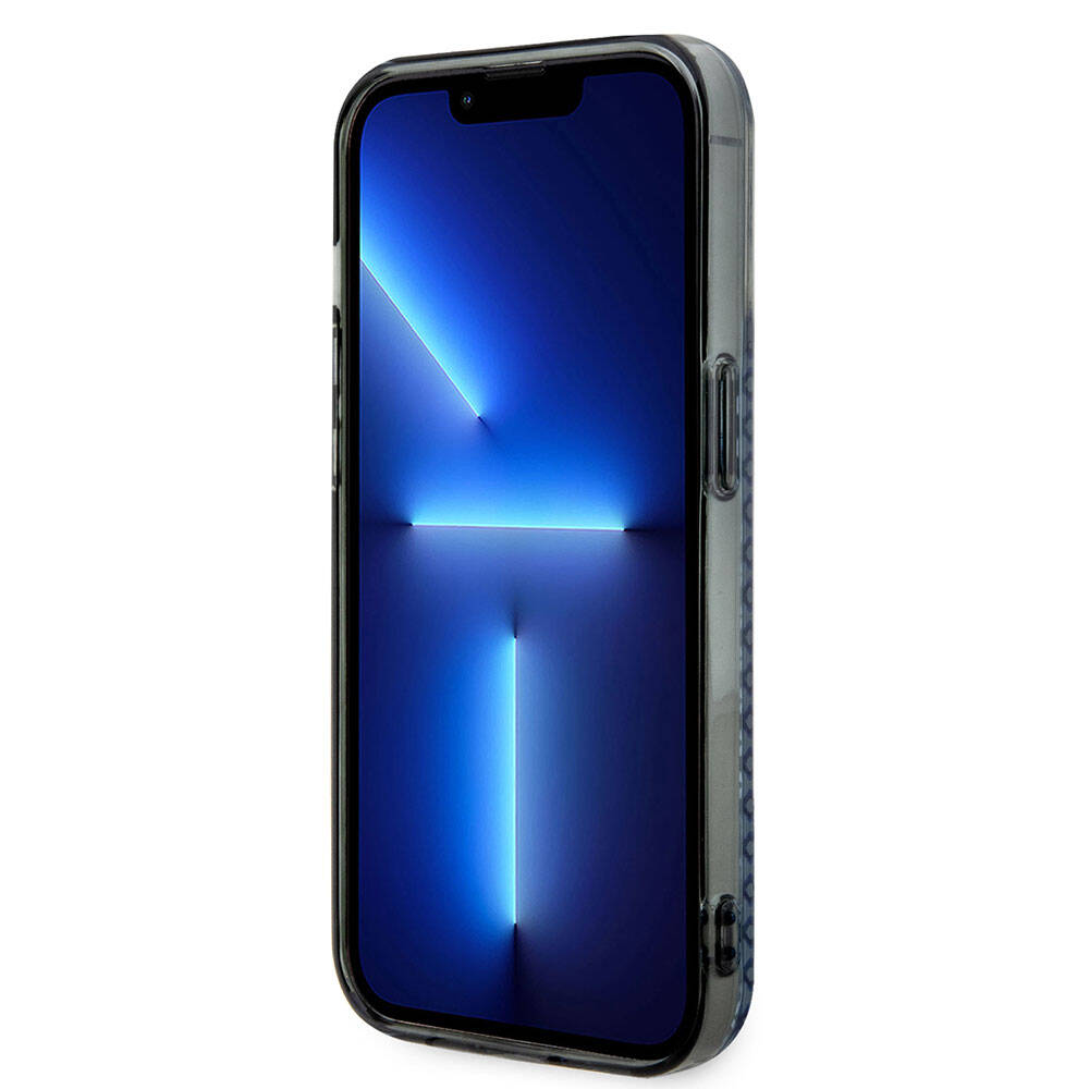 Apple iPhone 15 Pro Max Kılıf BMW M-safe Şarj Özellikli Transparan IML Signature Orjinal Lisanslı Kapak Siyah