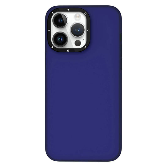 Apple iPhone 15 Pro Max Kılıf Buzlu Mat Tasarım Youngkit Hidden Sand Serisi Kapak Mavi