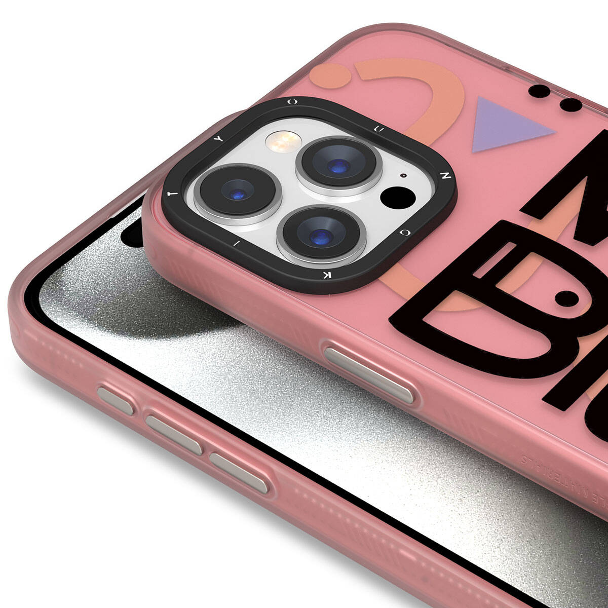 Apple iPhone 15 Pro Max Kılıf Desenli Youngkit Happy Hearth Serisi Kapak Kırmızı