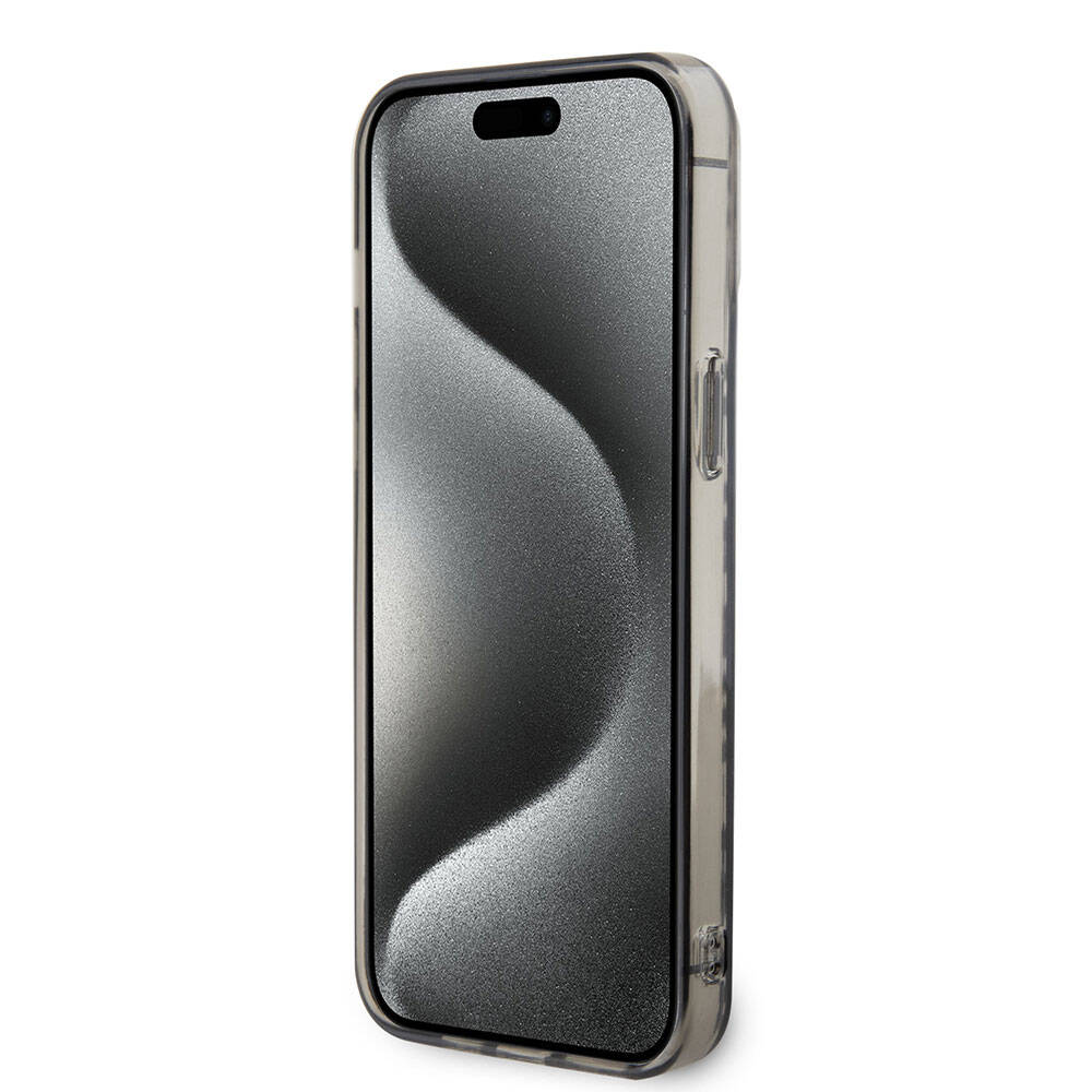 Apple iPhone 15 Pro Max Kılıf Ferrari Orjinal Lisanslı M-safe Şarj Özellikli Multi SF Kapak Gri