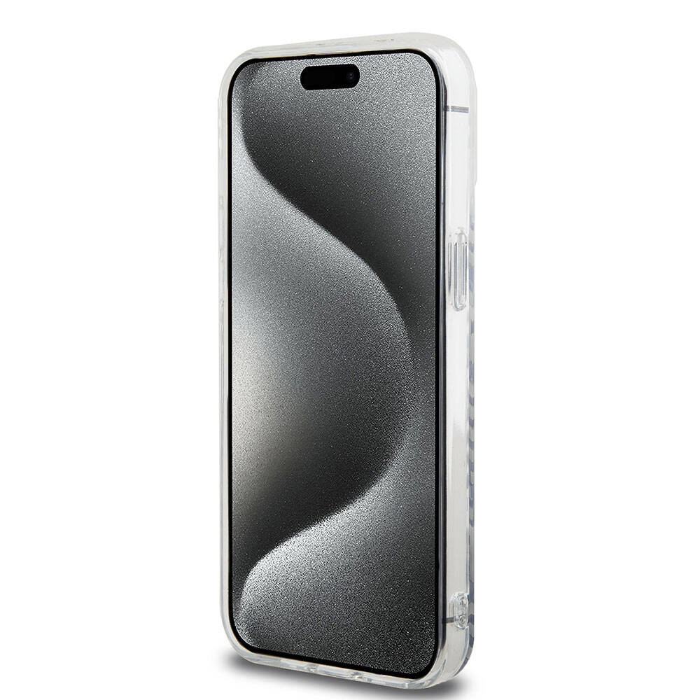 Apple iPhone 15 Pro Max Kılıf Ferrari Orjinal Lisanslı M-safe Şarj Özellikli Multi SF Kapak Gri