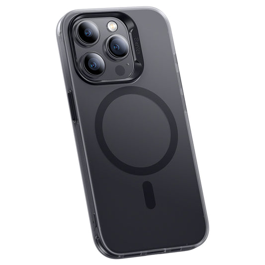 Apple iPhone 15 Pro Max Kılıf M-safe Şarj Özellikli Benks Lucid Armor Kapak Gri