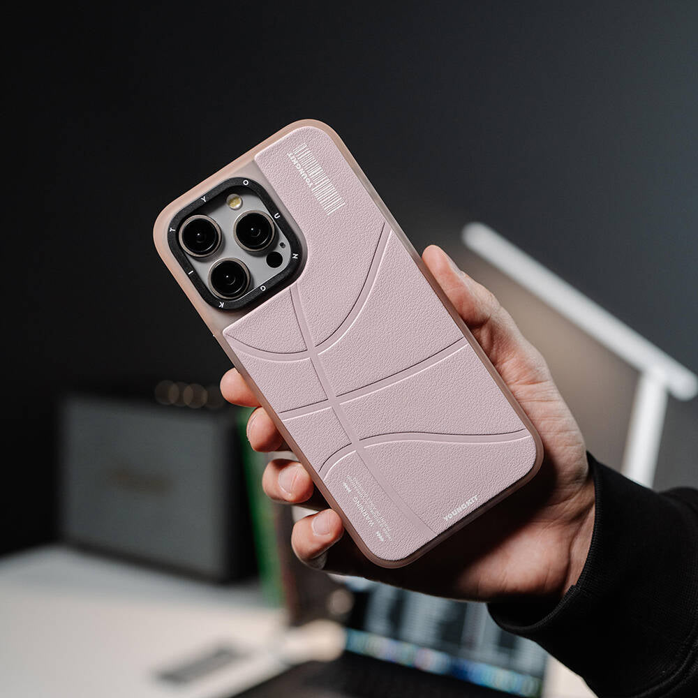 Apple iPhone 15 Pro Max Kılıf M-safe Şarj Özellikli Youngkit Backboard Serisi Leather Kapak Mavi