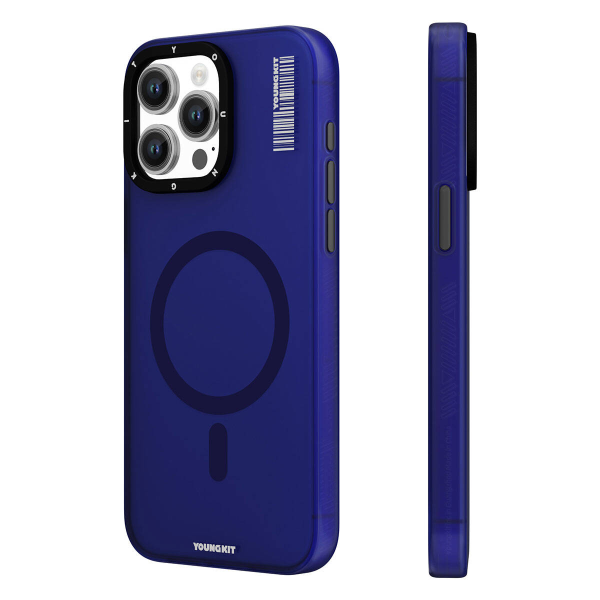 Apple iPhone 15 Pro Max Kılıf M-safe Şarj Özellikli Youngkit Hidden Sand Serisi Kapak Pembe