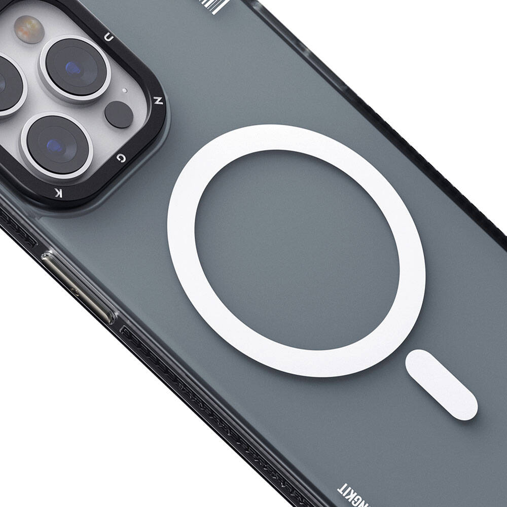 Apple iPhone 15 Pro Max Kılıf M-safe Şarj Özellikli Youngkit Jiansha Serisi Kapak Pembe