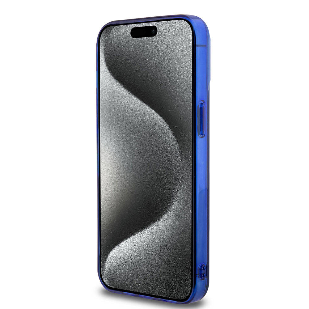 Apple iPhone 15 Pro Max Kılıf Mercedes Benz Orjinal Lisanslı M-safe Şarj Özellikli Çift Katmanlı Mini Yıldız Desenli Kapak Siyah