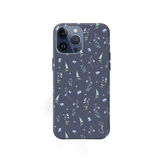 Apple iPhone 15 Pro Max Kılıf Mini Çayır Çiçekleri Desenli Coehl Prairie Kapak Pembe Açık
