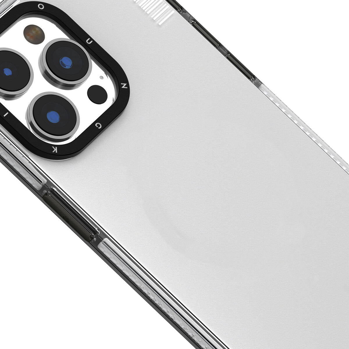 Apple iPhone 15 Pro Max Kılıf Pürüzsüz Düz Arka Yüzey YoungKit Crystal Color Serisi Kapak Renksiz