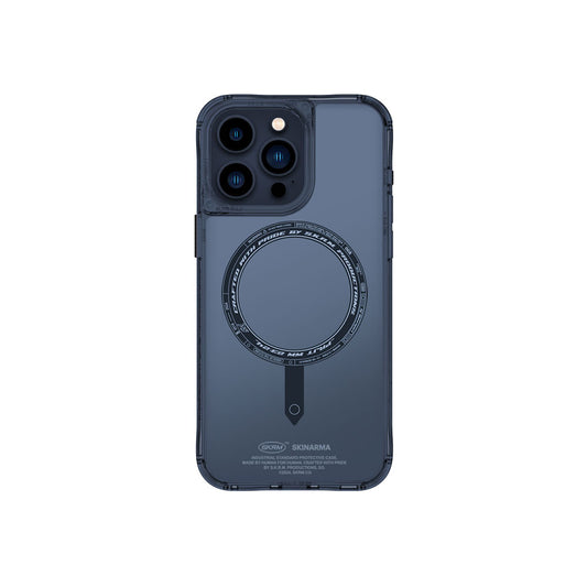 Apple iPhone 15 Pro Max Kılıf SkinArma Şeffaf Airbag Tasarımlı M-safe Şarj Özellikli Saido Kapak Renksiz
