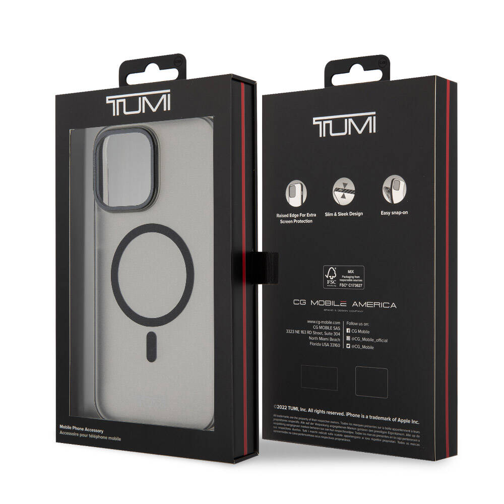 Apple iPhone 15 Pro Max Kılıf TUMI Orjinal Lisanslı M-safe Şarj Özellikli Buzlu Mat Kapak Olive
