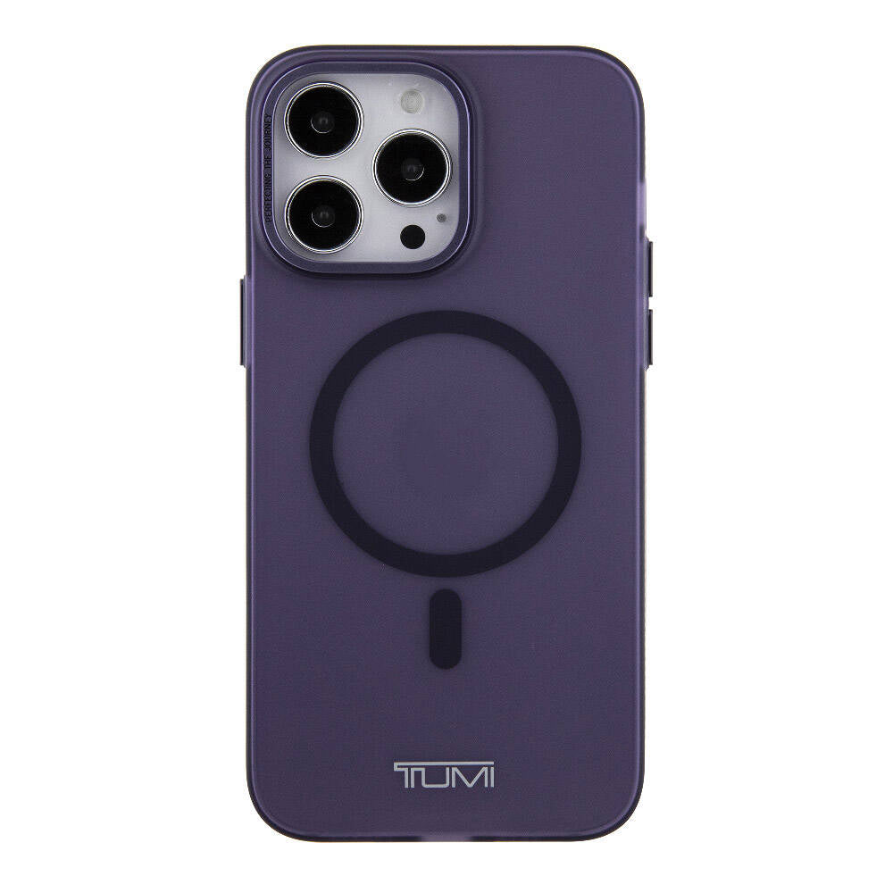 Apple iPhone 15 Pro Max Kılıf TUMI Orjinal Lisanslı M-safe Şarj Özellikli Buzlu Mat Kapak Olive