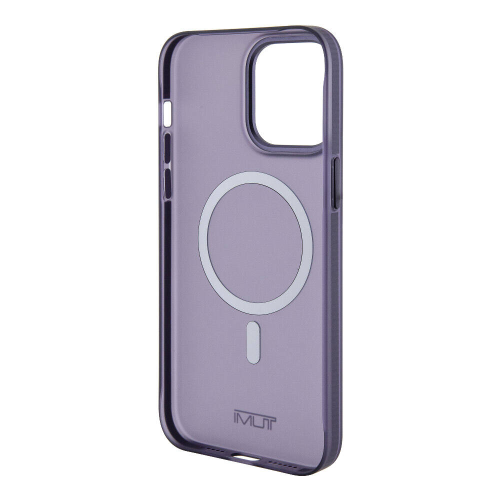 Apple iPhone 15 Pro Max Kılıf TUMI Orjinal Lisanslı M-safe Şarj Özellikli Buzlu Mat Kapak Mavi