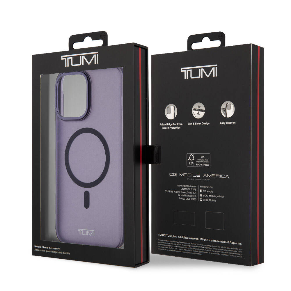 Apple iPhone 15 Pro Max Kılıf TUMI Orjinal Lisanslı M-safe Şarj Özellikli Buzlu Mat Kapak Olive