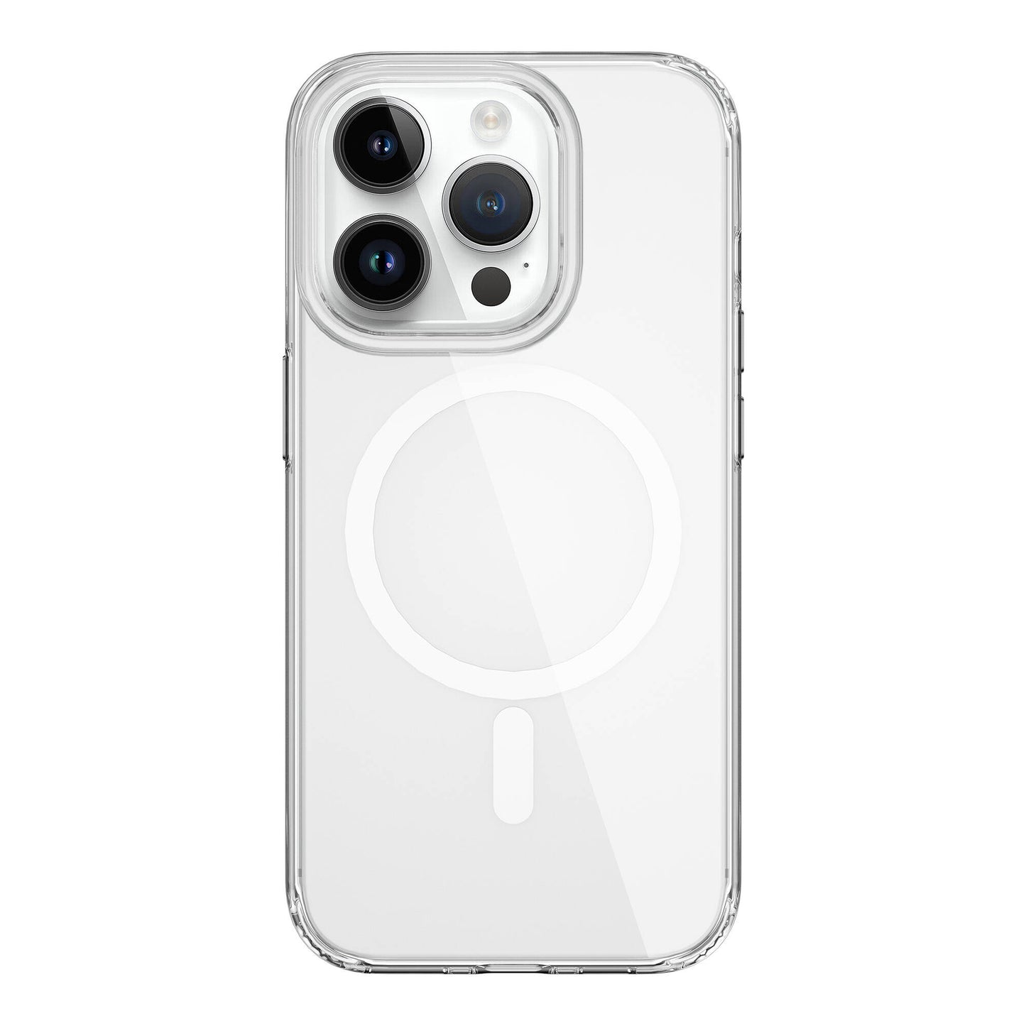 Apple iPhone 15 Pro Max Kılıf Wiwu FYY-014 M-safe Şarj Özellikli Şeffaf Kapak Renksiz