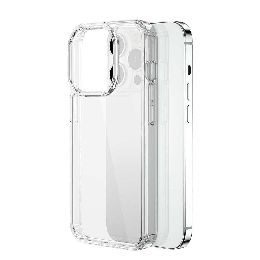 Apple iPhone 15 Pro Max Kılıf Wiwu MCC-101 Magnetic Crystal Sert PC Kapak Renksiz