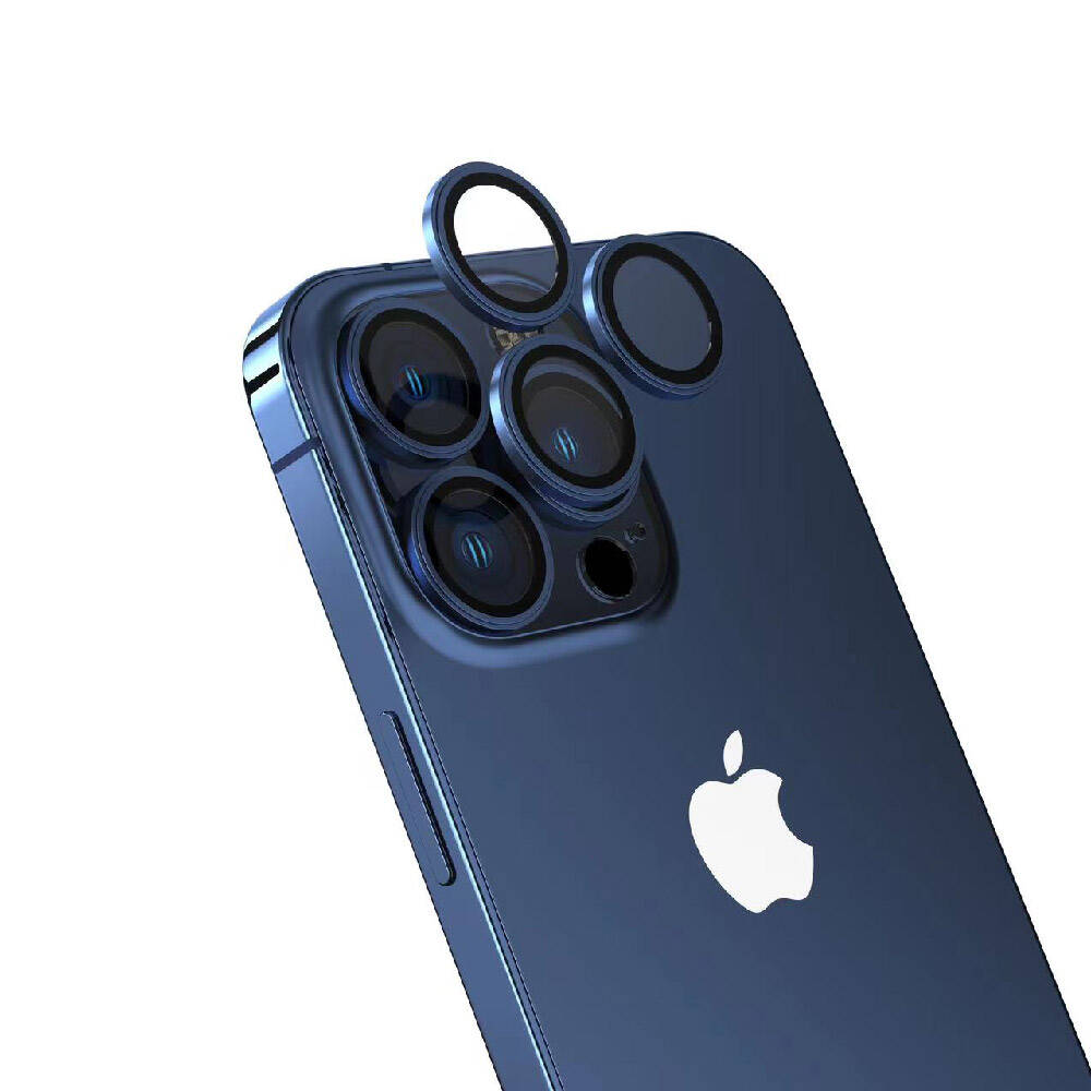 Apple iPhone 15 Pro Max Zore Safir CL-15 Parmak İzi Bırakmayan Anti-Reflective Kamera Lens Koruyucu