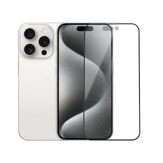Apple iPhone 15 Pro Wiwu iVista Screen Matte Ultra Güçlü Temperli Mat Ekran Koruyucu Siyah